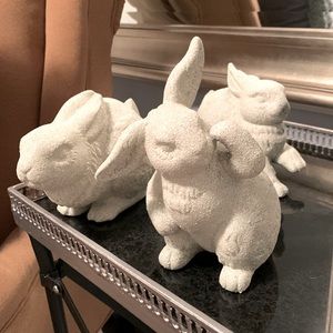 Set of Three Fun Bunnies